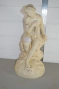 POTTERY MODEL OF THE BATHER SURPRISED