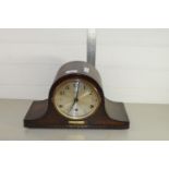 WOODEN MANTEL CLOCK BY W R BULLEN, NORWICH