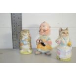 BESWICK WARE BEATRIX POTTER PIECES INCLUDING MISS MOPPET AND TABITHA TWITCHETT