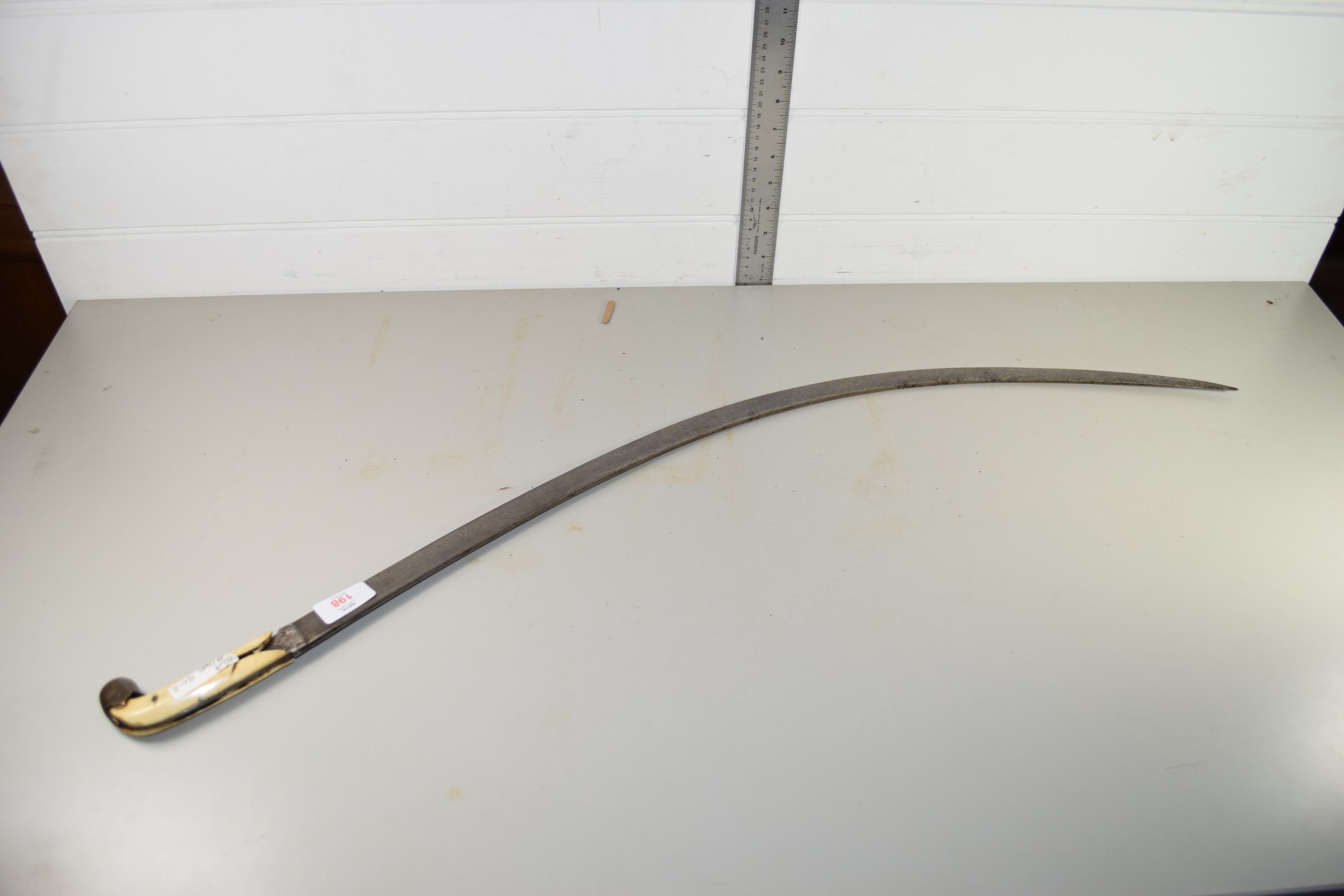LARGE MIDDLE EASTERN SABRE WITH BONE HANDLE