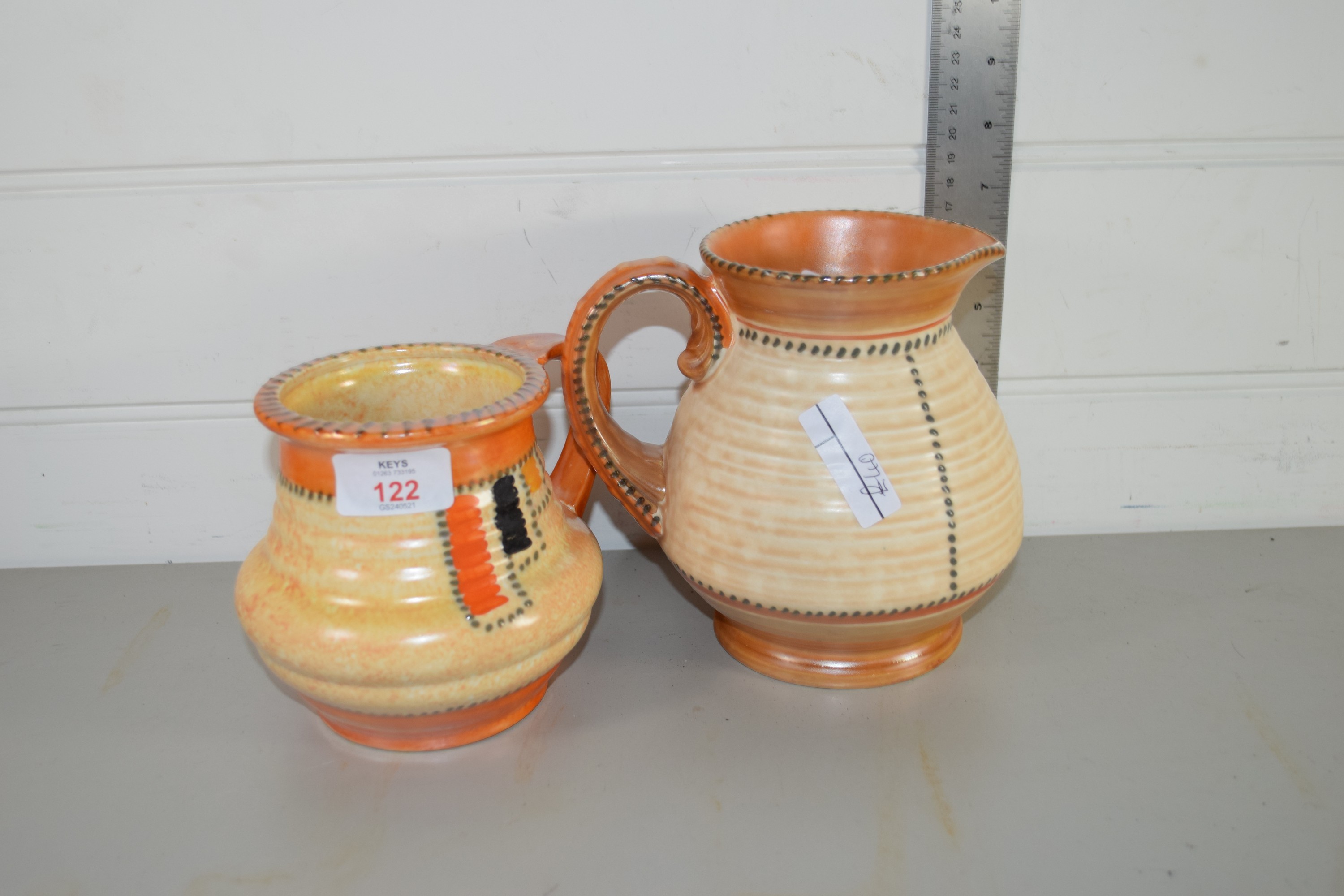 PAIR OF CROWN DUCAL JUGS INC CHARLOTTE RHEAD