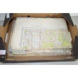 BOX CONTAINING MAPS