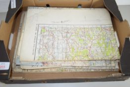BOX CONTAINING MAPS