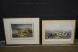 William Simpson, The Crimea War Series prints, "The Burning of The Government Buildings at