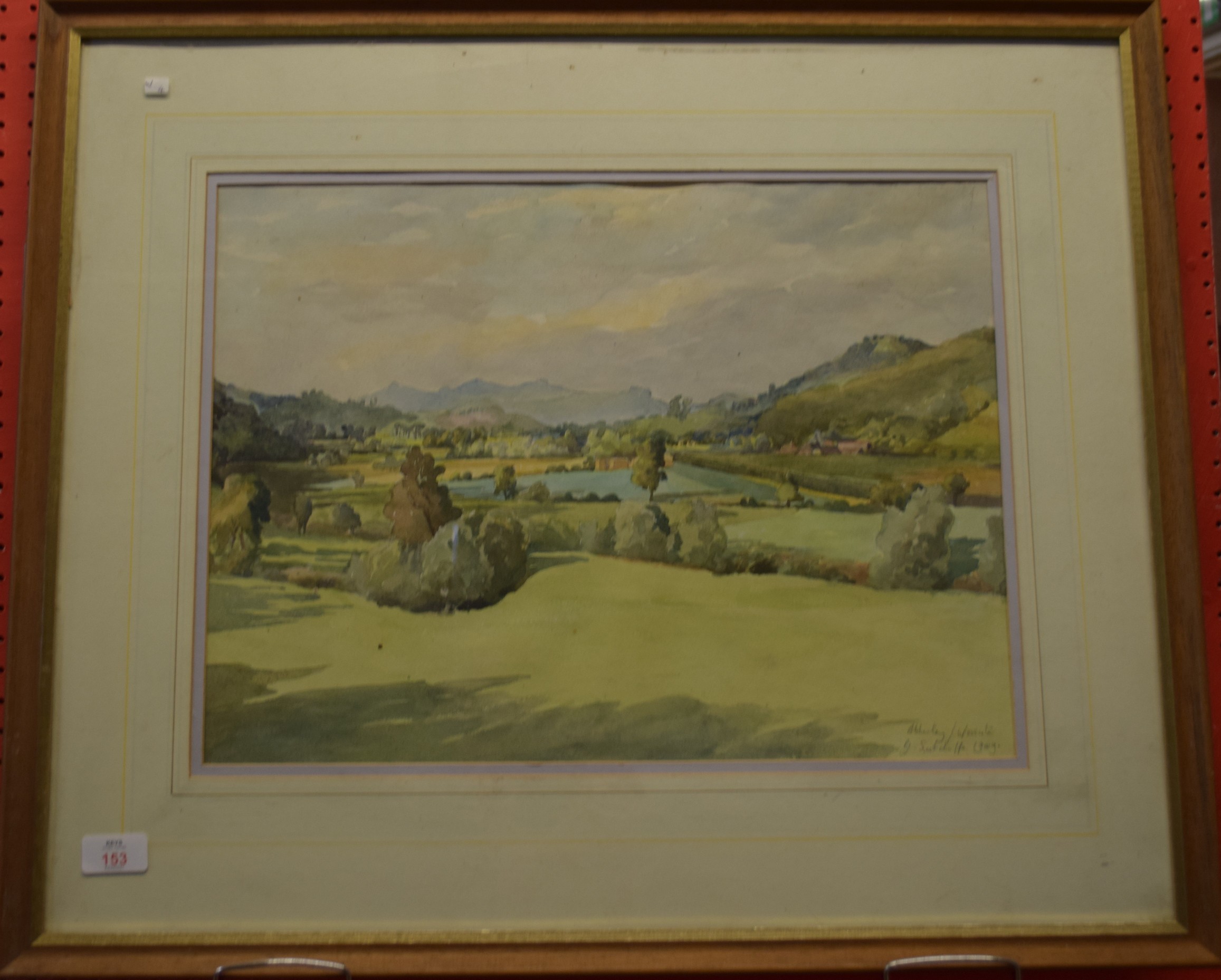 G. Sutcliffe, signed Watercolour, Abberley, Worcester, dated 1909, 35cm x 47cm