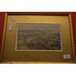 Unsigned Watercolour, titled to margin "Siege of Badajoz" (an 1812 action during the Peninsula war),