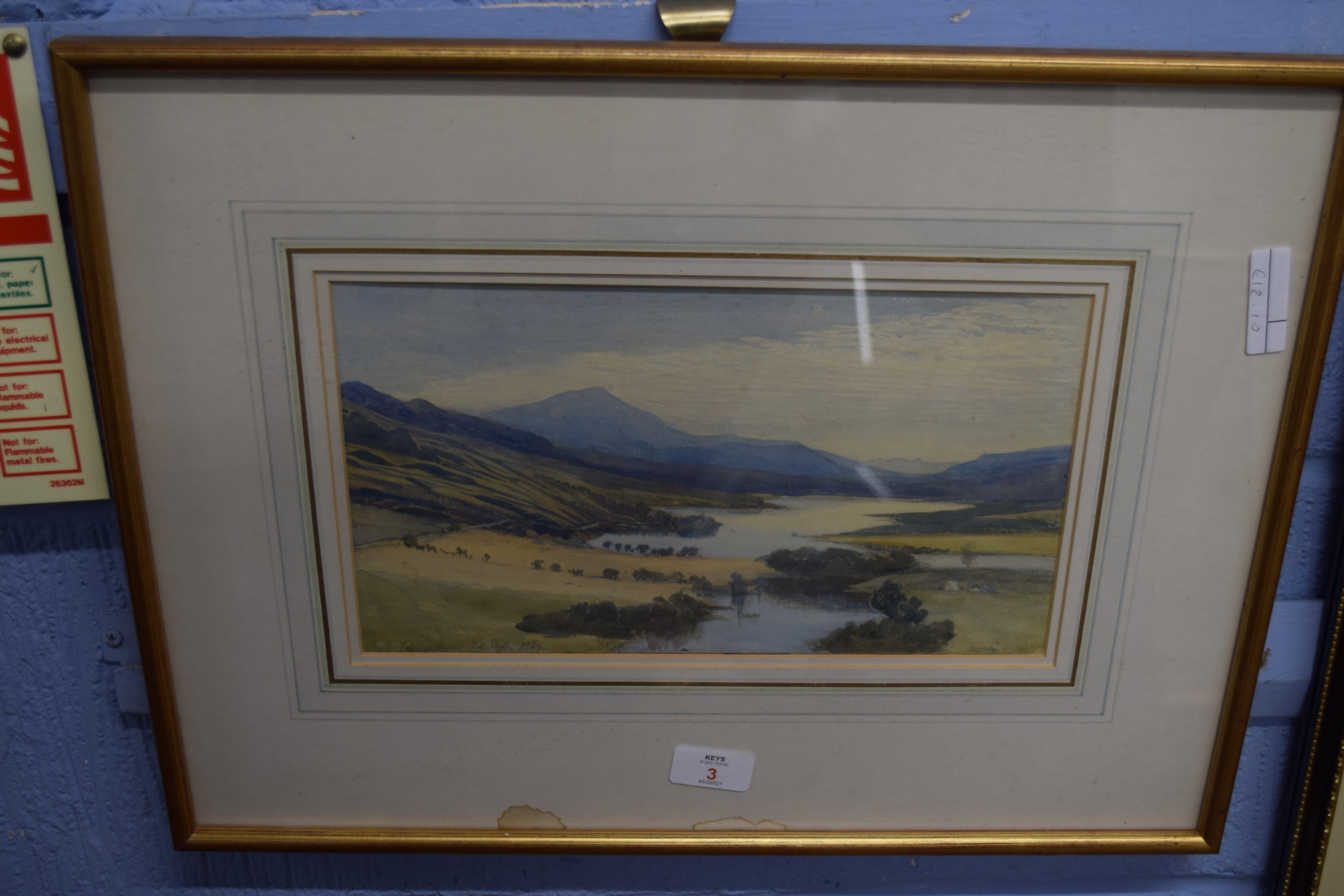 C19th British School, Watercolour, Indistinctly signed and dated 1879, Lakeland Landscape, 17cm x