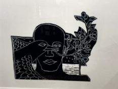 Maz Jackson, hand pulled Woodcut, "They who bring Peace", 57cm x 90cm