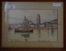 ? Jones, Watercolour, Sailing, approx 20cm x 25cm