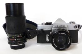 Minolta SR7 camera with 50mm and 80-200mm lenses