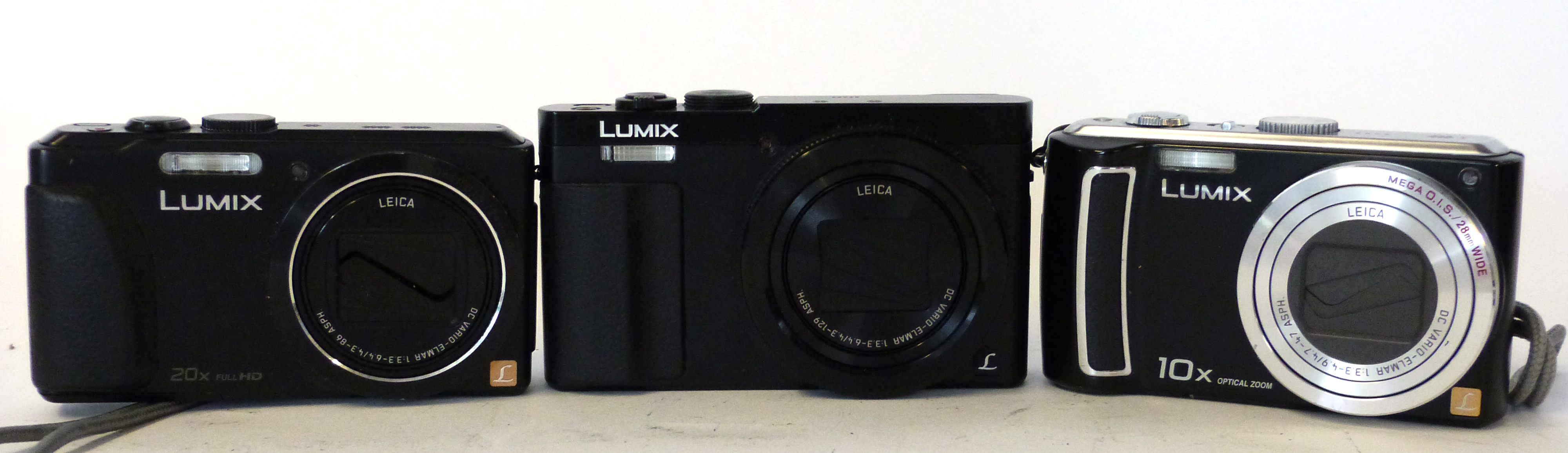 Lumix DMC-TZ70 with case and a Lumix DMC-TZ40 and a Lumix DMC-TZ15