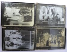 Four boxes of glass negatives in original boxes (qty)