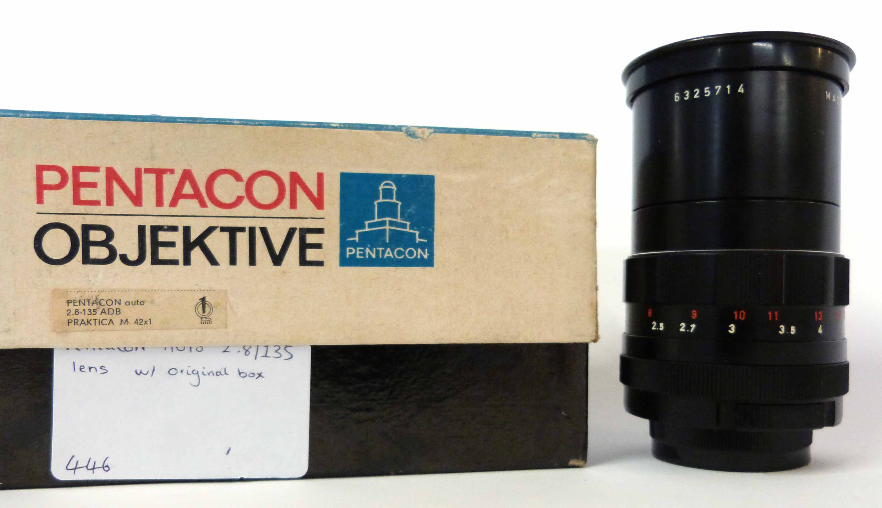 Pentacon Auto 2.8/135 lens with original box