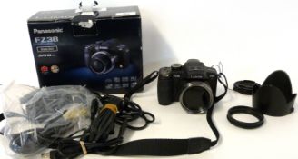 Lumix FZ38 digital camera with accessories and box