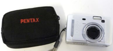 Pentax Optio S50 digital camera with case
