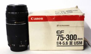 Canon Zoom lens EF75-300mm plus box