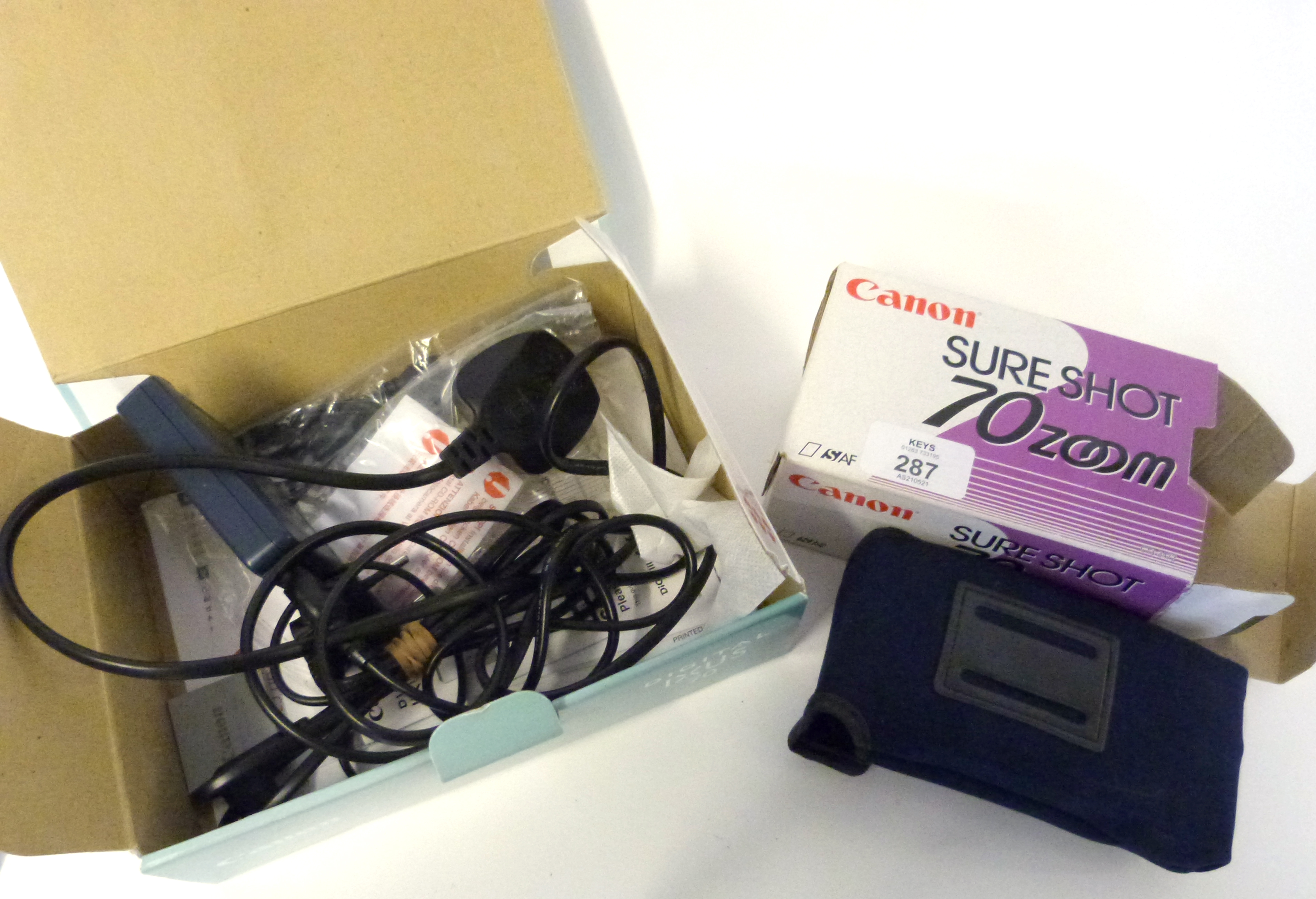 Canon Ixus 70 in box with accessories plus Canon Sureshot 70 zoom in box and accessories