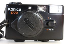 Konica Pop film camera with 36mm lens and case and manual