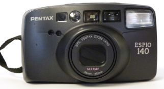Pentax Espio 140 film camera and case