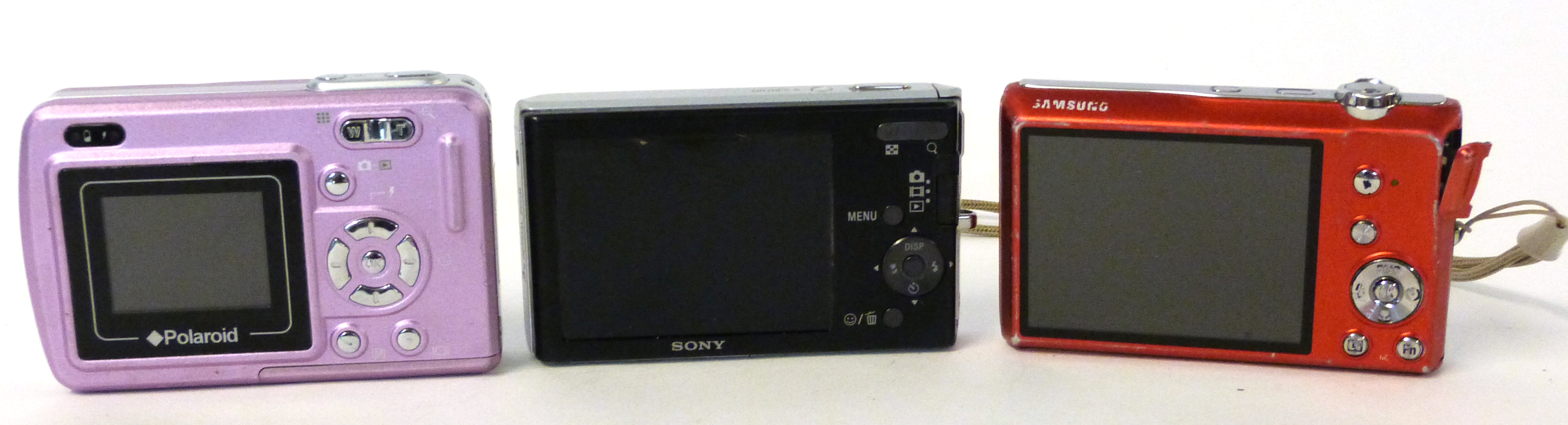 Samsung ST61 digital camera, a Sony DSC-W180 digital camera with a Polaroid A300 digital camera - Image 3 of 3