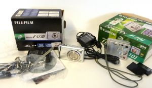 Fujifilm Finepix F47 FD digital camera with box and manual plus a Fujifilm Finepix F401 with box and