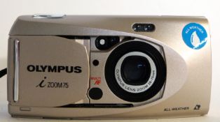 Olympus IZoom 75 film camera plus manual and case