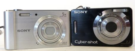 Sony Cybershot DSC-W800 plus a Sony Cybershot DSC-W55 with charger