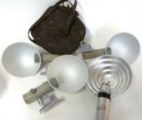 Flashbulbs in three boxes with four flash bulb holders