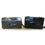 Hanimex IC450 0AF film camera with Halina Panorama film camera