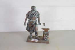 BRASS MODEL OF A BLACKSMITH