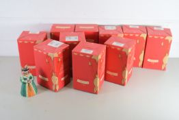 ROYAL DOULTON BUNNIKINS FIGURES IN ORIGINAL BOXES INCLUDING ROMEO, KATHERINE PARR, LOVE HEART,