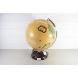 MODERN GLOBE ON WOODEN STAND