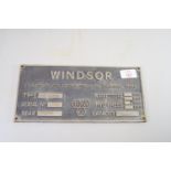 WINDSOR BOILER PLATE