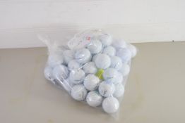 BAG CONTAINING 50 GOLF BALLS IN GOOD CONDITION