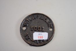 CIRCULAR INTER REPAIR BADGE NO 6003