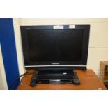 SONY VIERA 19" FLAT SCREEN TV AND A HUMAX DIGIBOX