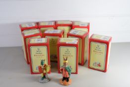 TEN ROYAL DOULTON BUNNIKINS IN ORIGINAL BOXES INCLUDING SHERIFF OF NOTTINGHAM, PRINCE JOHN,