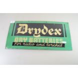 TIN ADVERTISING SIGN FOR DRIDEX DRY BATTERIES