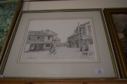 FRAMED LIMITED EDITION PRINT AFTER BENSLEY "LUSHER'S CORNER, SHERINGHAM" NUMBERED AND SIGNED IN