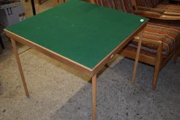 FOLDING CARD TABLE, APPROX 76CM SQ