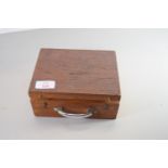 SMALL WOODEN BOX CONTAINING A SKYWARD MODEL 500 ELECTRICAL TESTER