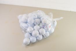 BAG OF 50 GOLF BALLS IN GOOD CONDITION