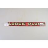 TIN ADVERTISING SIGN FOR LODGE PLUGS