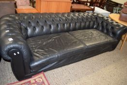 LARGE THREE SEATER CHESTERFIELD, LENGTH APPROX 262CM