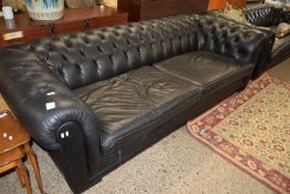 LARGE THREE SEATER CHESTERFIELD, LENGTH APPROX 262CM