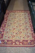 FLORAL PATTERN RUG, SIZE APPROX 132 X 194CM