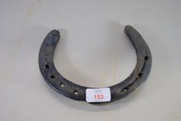 BLACK PAINTED HORSESHOE