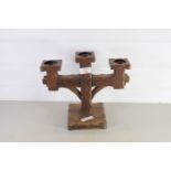 WOODEN CANDELABRA