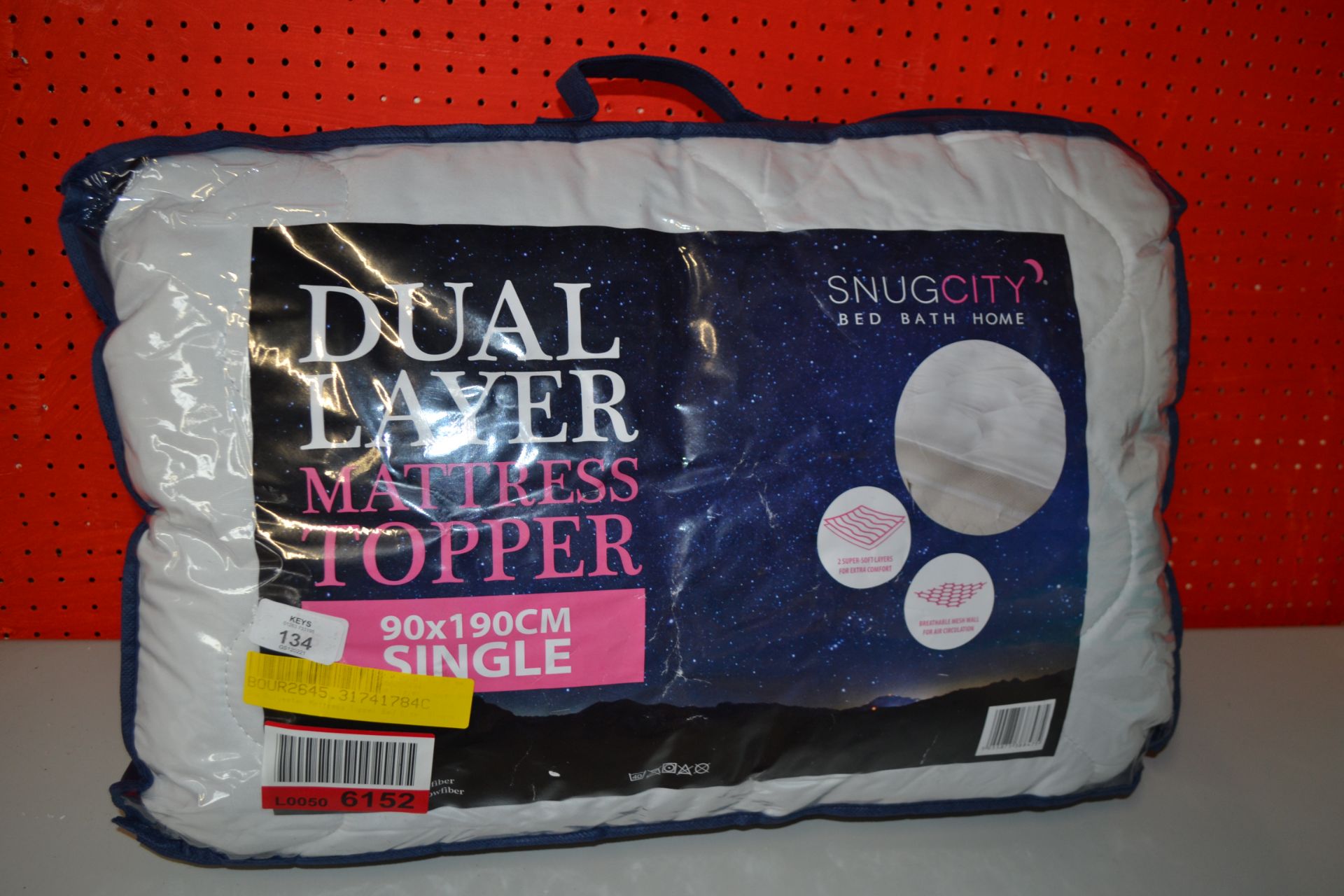 SNUG CITY DUAL LAYER MATTRESS TOPPER 90 X 190CM (SINGLE)