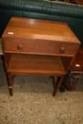 RETRO (CIRCA 1960S) TEAK EFFECT SIDE CABINET, WIDTH APPROX 62CM